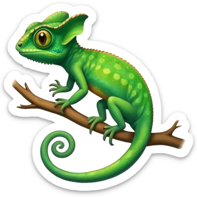 Emoji de camaleón, que sea bonito, tierno y único para compartir con mi pareja, entonces que sea único sticker