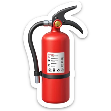 fire extinguisher  sticker