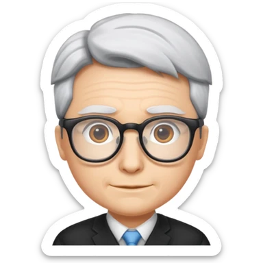 Gojo with glasses and no wrinkles sticker