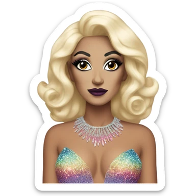 drag queen makeup sticker