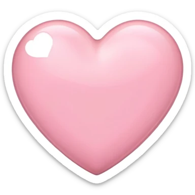 Light pink heart sticker