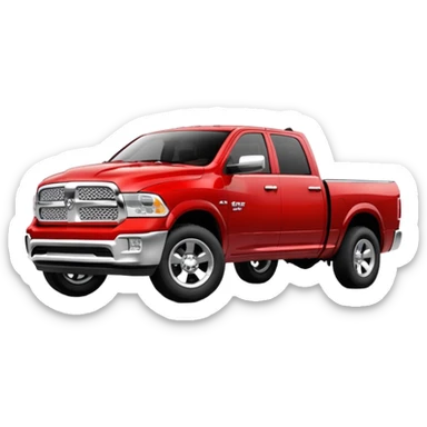 2011 dodge ram red from the left side sticker