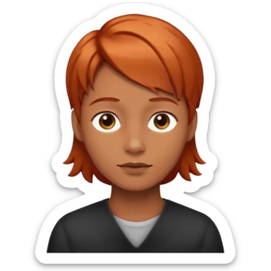 Persona lacia cobriza sticker