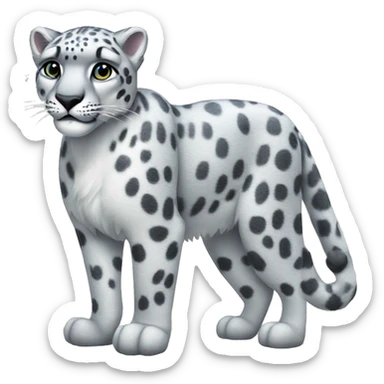 Snow leopard  sticker