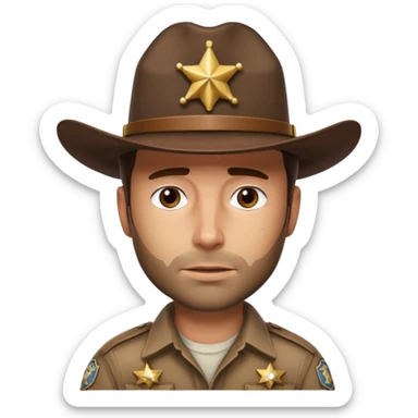 Create Rick Grimes From The Walking Dead sticker