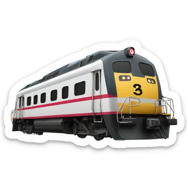 Train with number 36 sticker