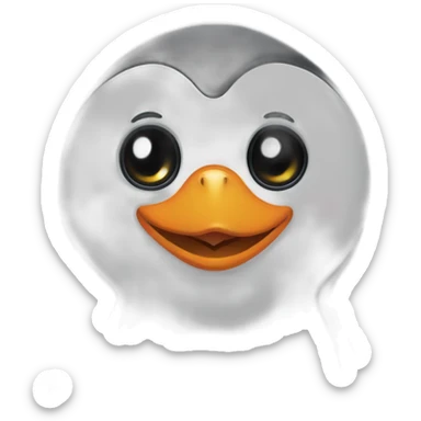 Penguin funny reaction  sticker