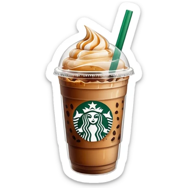 iced coffee starbucks sticker