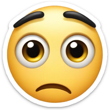 Eye twitching with eye bags sticker