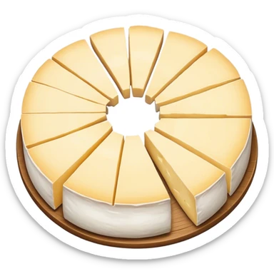 Brie cheese sticker