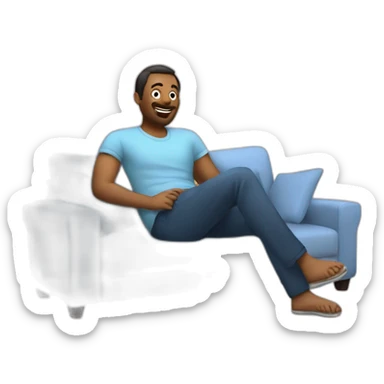 Relax Pearson on a sofa sticker