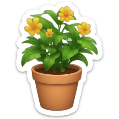 flower pot sticker