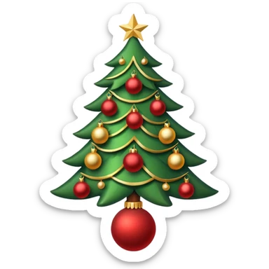 Un sapin de Noël  sticker