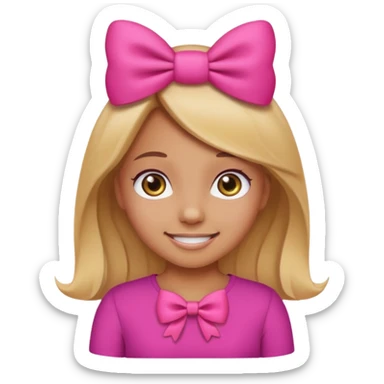 A baddie girl giving cute vibes but don't make it look like more of a human emoji more of a emoji a regular emoji sticker