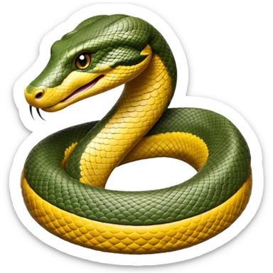 cinematic-noble-anaconda-portrait-emoji,-poised-and-imposing,-with-a-massive,-sinuous-build-draped-in-intricately-patterned-scales-and-piercing,-focused-eyes,-simplified-yet-sharp-and-sophisticated-features,-highly-detailed sticker