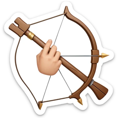 a bow with the middle finger ￼ sticker