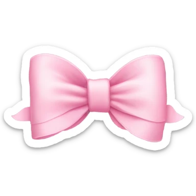 Baby pink bow sticker