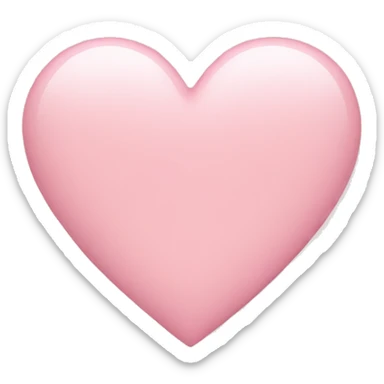 Light pink heart sticker
