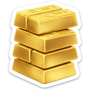 gold bars sticker