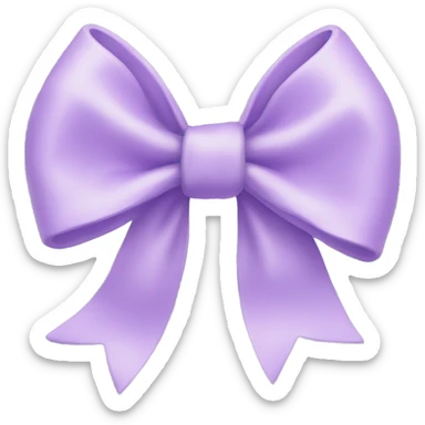 Pastel Purple bow sticker