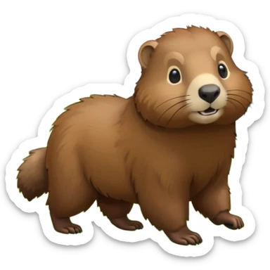 marmotte qui marche sticker
