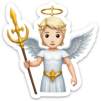 Ангел ломает трезубец sticker