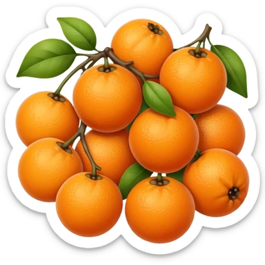 give me orange color berries sticker