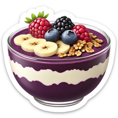Açaí bowl sticker