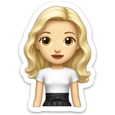 Balenciaga style girl sticker