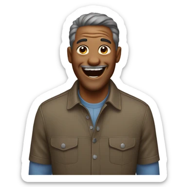 Dad Laughing out loud  sticker