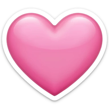 Pink beautiful shining heart  sticker