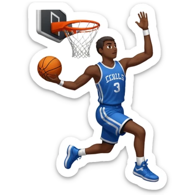 Basketball dunk  sticker