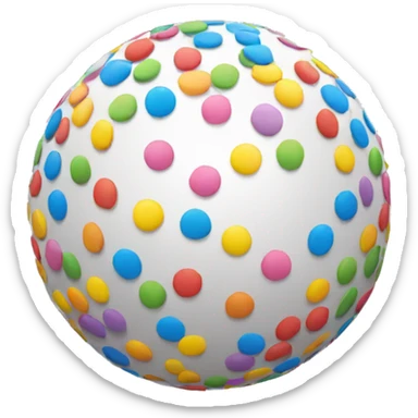 confetti ball sticker