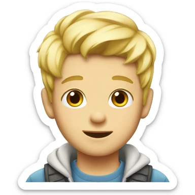 blonde boy cute  sticker