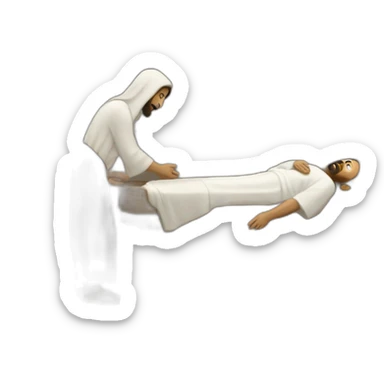 'Jesus healing a paralytic in Capernaum' sticker