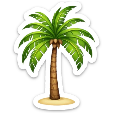 Palm tree mauritius sticker