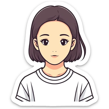 A girl fartin sticker