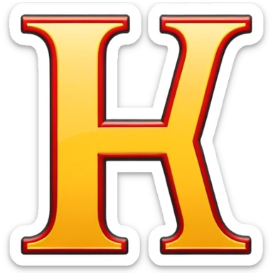 The letters ‘VTF’ in black font with a red and yellow outline sticker