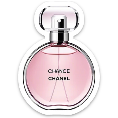 Chanel chance eau tendre, round bottle sticker