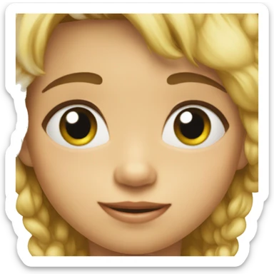 niño rubio de 2 años sticker