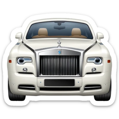 White Rolls Royce sticker