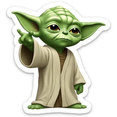Yoda dab sticker
