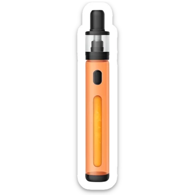 A peach flavoured vape sticker