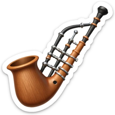 scotch bag pipe instrument sticker