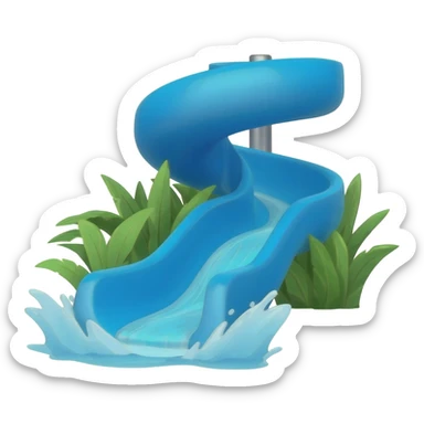 Water slide emoji sticker