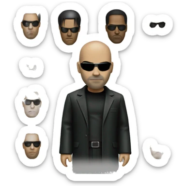 Neo from the matrix sticker