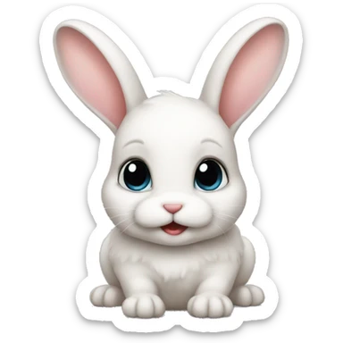 Baby bunny sticker