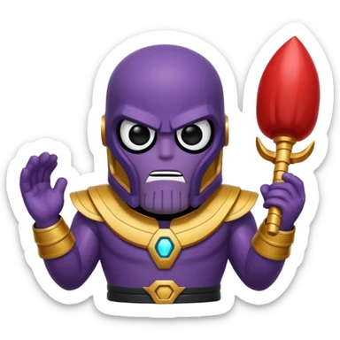 Squıd game Thanosun hareketini yapan emoji  sticker