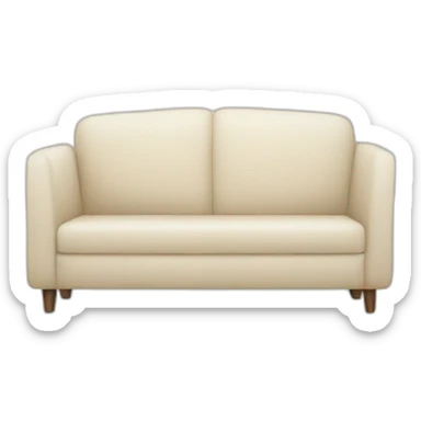 minimalist furniture with smile sticker