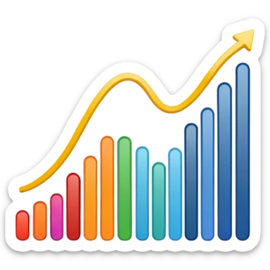 chart with curve sticker
